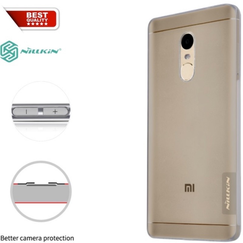 Silikoninis pilkas dėklas Nillkin (REDMI NOTE 4X) Silikoninis pilkas dėklas Nillkin (REDMI NOTE 4X)